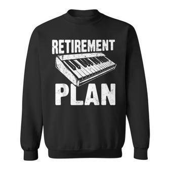 Plan De Retraite Piano Clavier Drôle Musicien Retraité Sweater e - Cadeauxyz