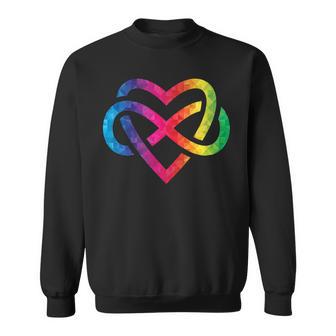 Poliamore Inifinite Cuore Arcobaleno Felpa - Novitaregali
