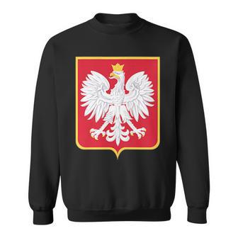 Polonia Eagle Escudo De Armas Polska Familia Polaca In Mangas Camisa de entrenamiento - Regaloses