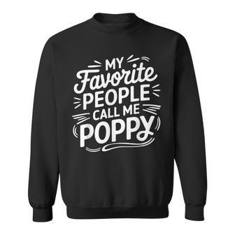 Poppy For Grandpa From Grandkids Father's Day Poppy Sweatshirt - Thegiftio UK