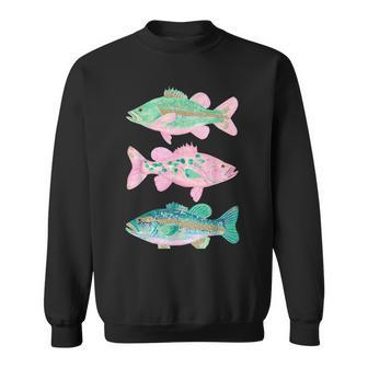 Preppy Fish Bass Coastal Beach Summer Sweatshirt - Thegiftio UK