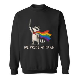 We Pride At Dawn Raccoon Lgbt Support Pride Month Sweatshirt - Monsterry