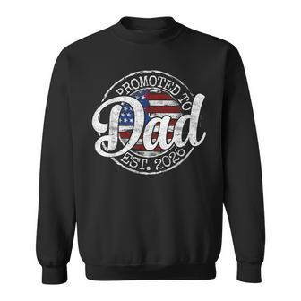Promoted To Dad Est 2026 Stamp First Time Daddy To Be Sweatshirt - Thegiftio UK