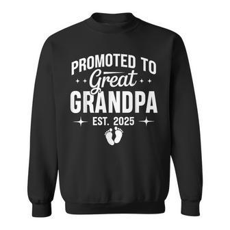 Promoted To Great Grandpa Est 2025 Sweatshirt - Thegiftio UK