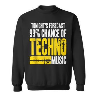 Pronóstico 99 Música Techno Humor Dj Nocturno In Mangas Camisa de entrenamiento - Regaloses