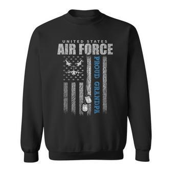 Proud Air Force Grandpa Of The Us Air Force Usa Flag Sweatshirt | Seseable UK