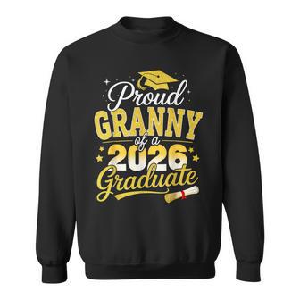 Proud Granny Of A Class Of 2026 Graduate Senior Graduation Sweatshirt - Thegiftio UK