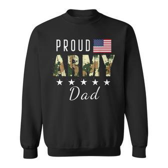 Proud Military Camouflage Proud Army Dad Father's Sweatshirt - Thegiftio UK