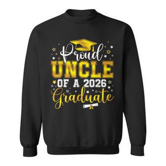 Proud Uncle Of A Class Of 2026 Graduate Senior Graduation Sweatshirt - Thegiftio UK