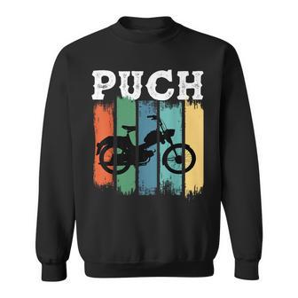 Puch Mofa Retro Klassiker Zweirad Kult Fahrer Sweatshirt - Seseable