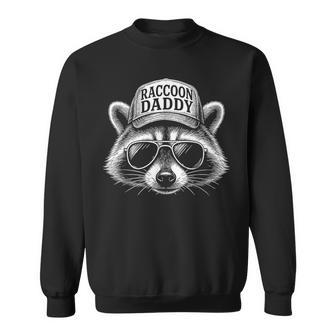 Raccoon Daddy Papa Racoon Fathers Day Dad Cute Raccoons Sweatshirt | Seseable UK