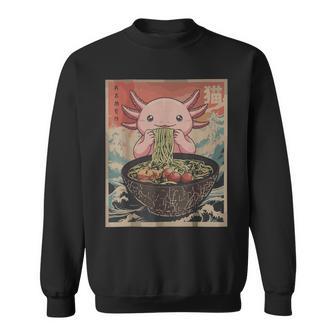 Ramen Japanese Graphic Axolotl Anime For Men Sweatshirt | Seseable UK