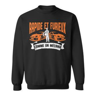 Rapide Et Furieux Comme Un Mécanicienoiture Homme Cadeau Sweater e - Cadeauxyz