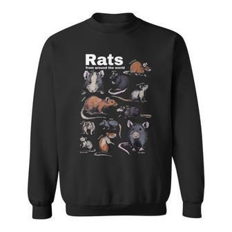 Rats From Around The World Vintage Rodent Chart Sweatshirt - Thegiftio UK