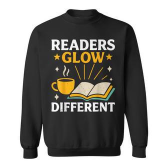Readers Glow Different Book Lover Reading Sweatshirt - Thegiftio UK