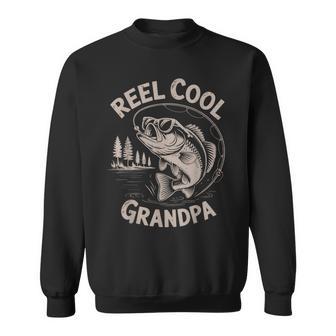 Reel Cool Great Grandpa Step Dad Fishing Father Day Sweatshirt | Seseable UK