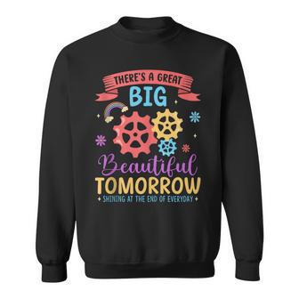 There's A Great Big Beautiful Tomorrow Theme Park Carousel Sweatshirt - Thegiftio UK