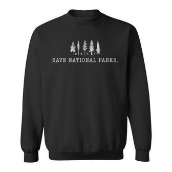 Resist Protect Our National Parks Graphic Pine Trees 86 47 Sweatshirt - Monsterry