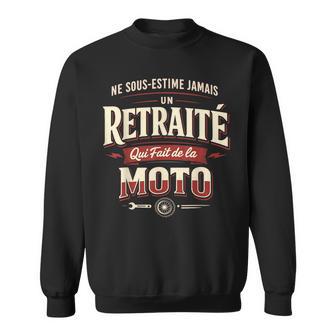 Retraité Moto Humour Cadeau Motard Homme Départ Retraite Sweater e - Cadeauxyz