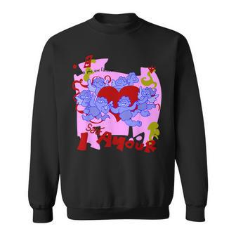 Retro 1980Er Jahre Beat It Amour Cartoonersion Sweatshirt - Seseable