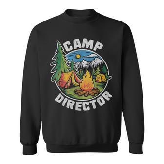 Retro Camp Director Camping Summer Camp Camper Staff Sweatshirt - Thegiftio UK
