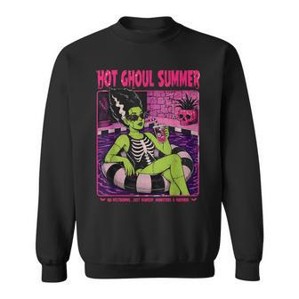 Retro The Bride Frankenstein Monster Hot Ghoul Summer Sweatshirt - Thegiftio UK