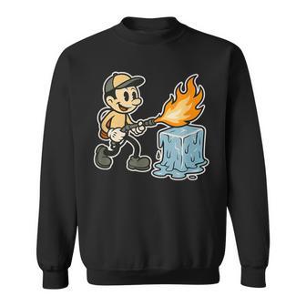Retro Melt Ice Protest Sweatshirt - Thegiftio UK