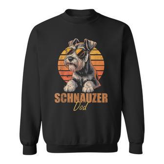 Retro Miniature Schnauzer Dad Vintage Dog Lovers Sweatshirt | Seseable UK