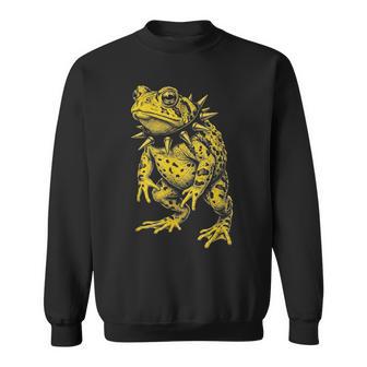 Rocker Frog Punk Metal Rock And Roll Musique Grenouille Crapaud Sweater e - Cadeauxyz