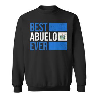 Salvadoran Abuelo Hispanic Heritage Month El Salvador Flag Sweatshirt - Thegiftio UK