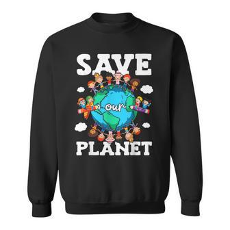Salvemos Nuestro Planeta Promoción De La Naturalezaensibilización Día De La Tierra Niños Camisa de entrenamiento - Regaloses