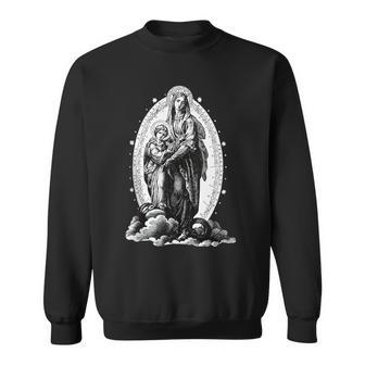 Santa Maríaictoriairgen María Católica In Mangas Camisa de entrenamiento - Regaloses