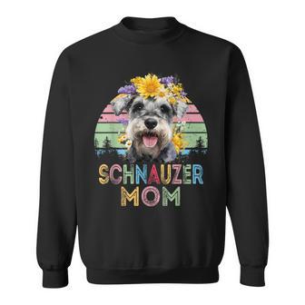 Schnauzer Mamá Perro Flor Amor Diseño Día De La Madre Camisa de entrenamiento - Regaloses