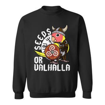 Seeds Oralhalla バイキング オウム 桃の顔 ルティーノ ラブバード スウェットシャツ - Kawaiitshirt