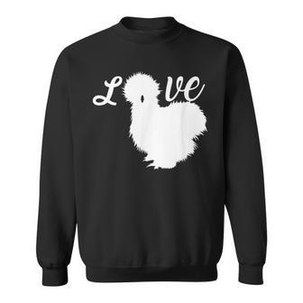 Seidenhühnereidenhuhnilkie Hühner Huhn Hühner Liebe Sweatshirt - Seseable