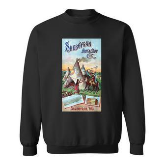 Sheboygan ネイティブアメリカン ウィスコンシン アメリカ 歴史 レトロ スウェットシャツ - Kawaiitshirt