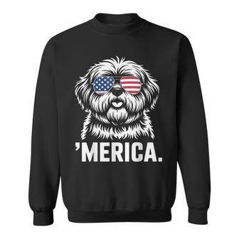 Shih Tzu 4Th Of July ‘Merica Patriotic Sweatshirt - Thegiftio UK