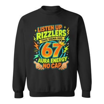 Sigma Has 67 Aura Number 67Th Aura Farming Ice Cream Drip Sweatshirt - Thegiftio UK