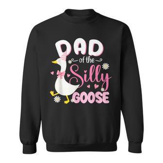 Silly Dad Goose Dad 1St Birthday Family Matching Party Sweatshirt - Thegiftio UK