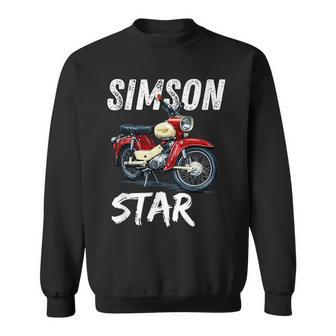 Simsonr4-2Tar Mofa Kult Motorrad Ddr Klassiker Retro Sweatshirt - Seseable