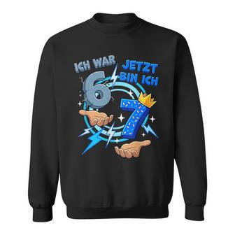 Six-Seven Meme 7 Geburtstags Ich War 6 Jetzt Bin Ich 7 Sweatshirt - Seseable