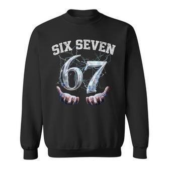 Sixeven 67 Meme Lustiges Zahlen Sweatshirt - Seseable
