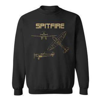 Sm-Spitfire Ww2 Plano Warbird Diagrama De Esquemas Camisa de entrenamiento - Regaloses