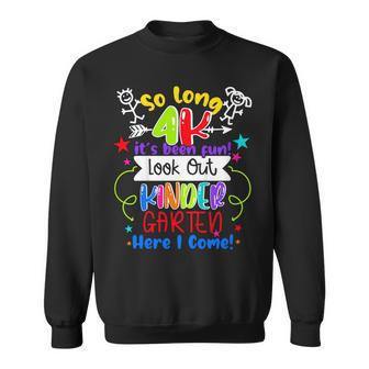 So Long 4K Graduation Kindergarten Here I Come 2025 Sweatshirt - Thegiftio UK