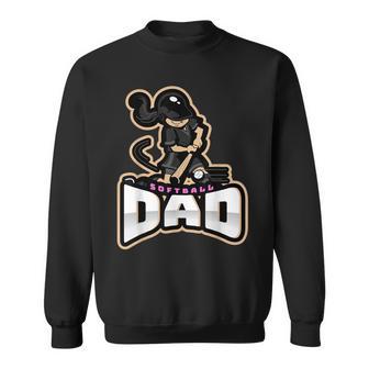 Softball Dad Fastpitch Father's Day Sweatshirt - Monsterry