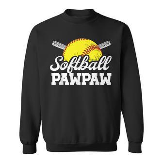 Softball Pawpaw Of A Softball Player Pawpaw Sweatshirt - Monsterry