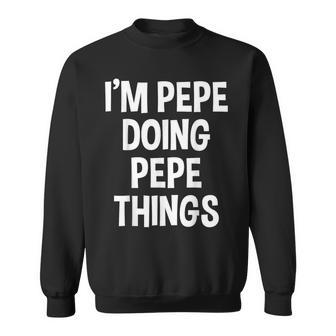 Soy Pepe Haciendo Pepe Cosas Graciosas Dicho Camisa de entrenamiento - Regaloses