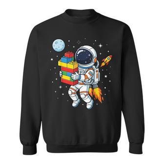 Space Astronaut Bricks Building Blocks Master Builder Boys Sweatshirt | Seseable UK