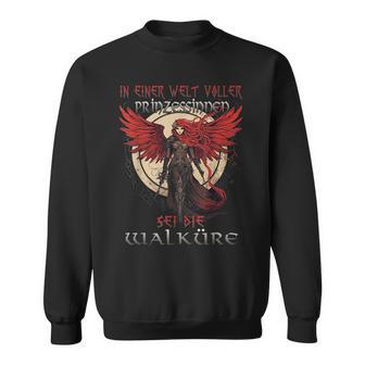 Stolze Walküre -Ymbol Der Nordischenchönheit Walküren Sweatshirt - Seseable