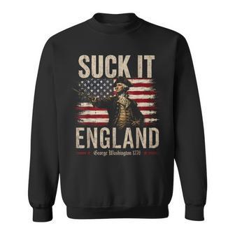 Suck It England 4Th Of July George Washington 1776 Sweatshirt - Thegiftio UK